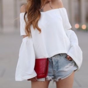 NWT off White off the shoulders blouse